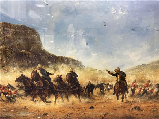 David Cartwright, limited edition print, Incident at Isandlwana, signed in pencil, 32 x 47cm.